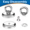 10 Pieces Magnetic Hooks, 100 LB(45KG) Heavy Duty Magnetic Hooks with Countersunk Hole Eyebolt, Perfect for Home, Kitchen, Workplace, Office and Garage,